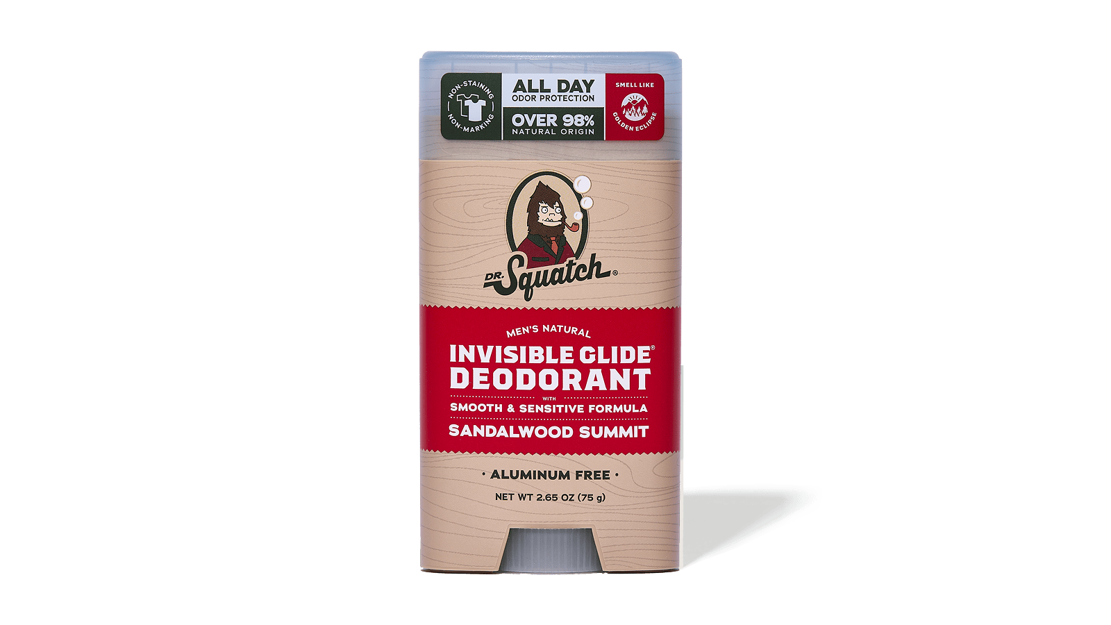 Sandalwood Summit Invisible Glide Deodorant - Simple Travel Shield