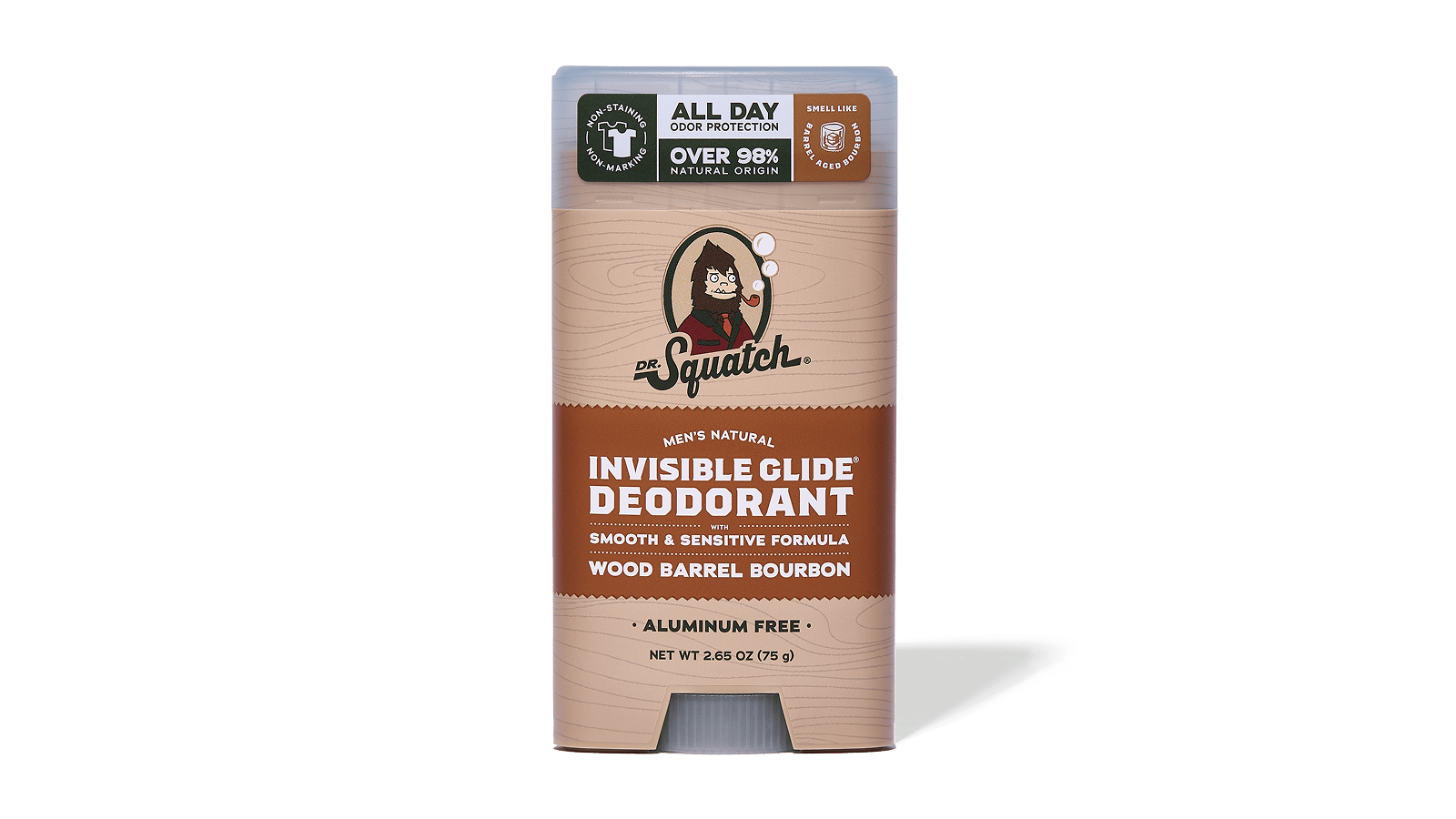 Wood Barrel Bourbon Invisible Glide Deodorant - Daily Shield