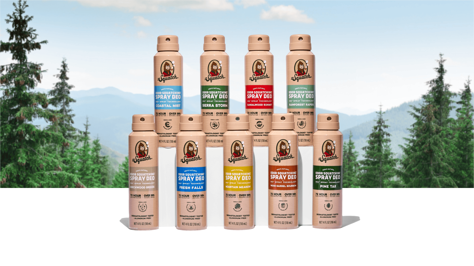 Spray Deodorant 4-Pack - Gift Ready