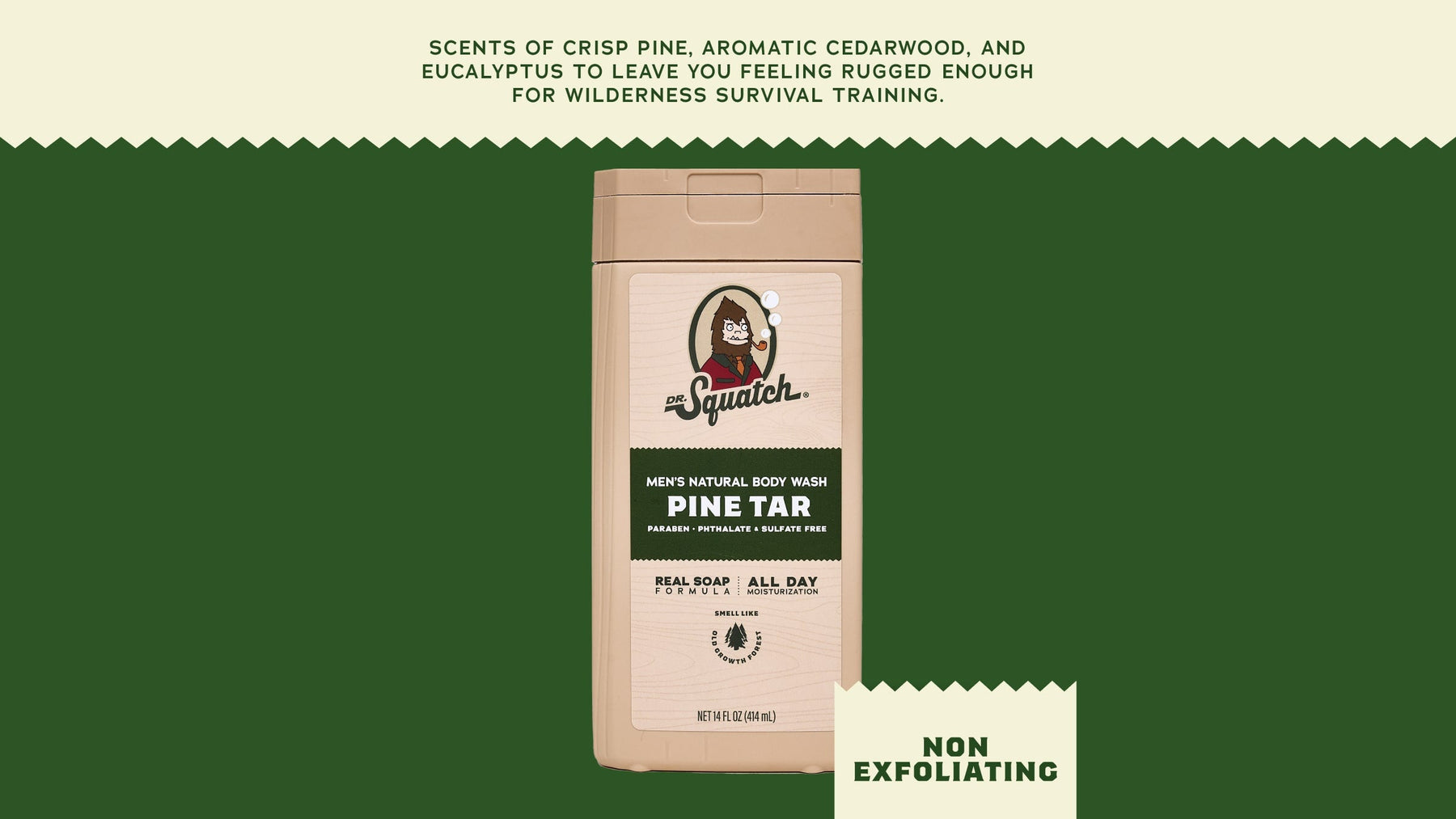 14 oz Pine Tar Body Wash - Simple Morning Start