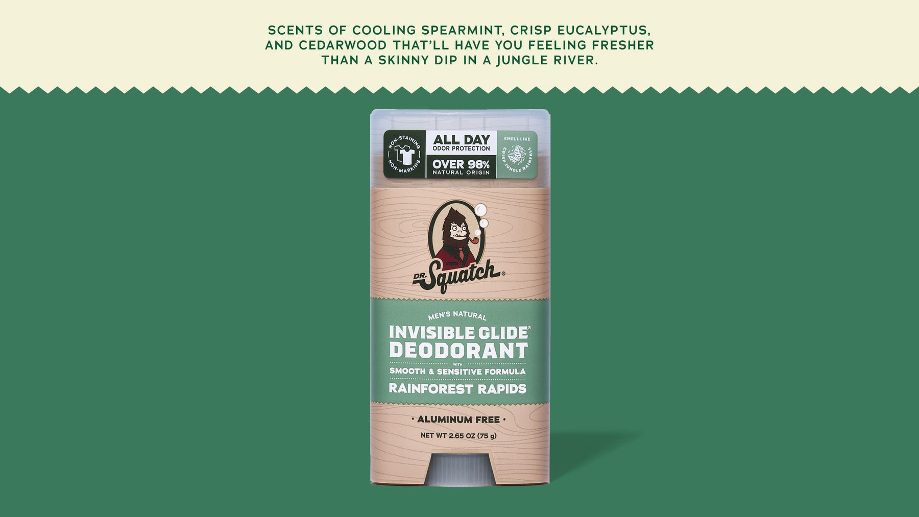 Rainforest Rapids Invisible Glide Deodorant - Classic Travel Glide