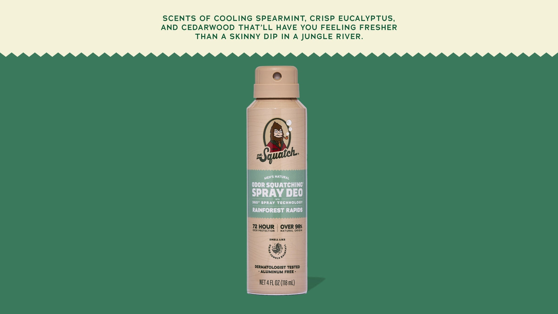 Rainforest Rapids Spray Deodorant - Travel Fresh Guard