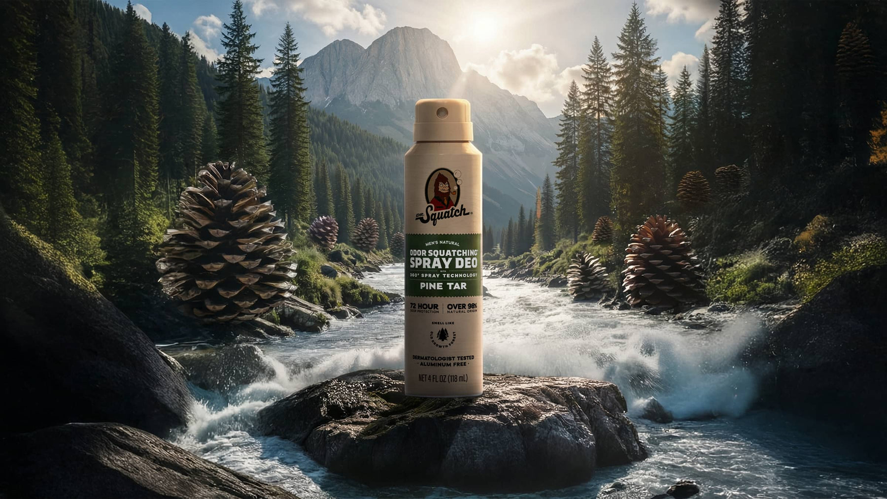 Pine Tar Spray Deodorant - Easy Clean Guard