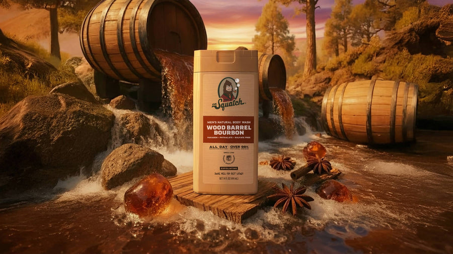 14 oz Wood Barrel Bourbon Exfoliating Body Wash - Smooth Style