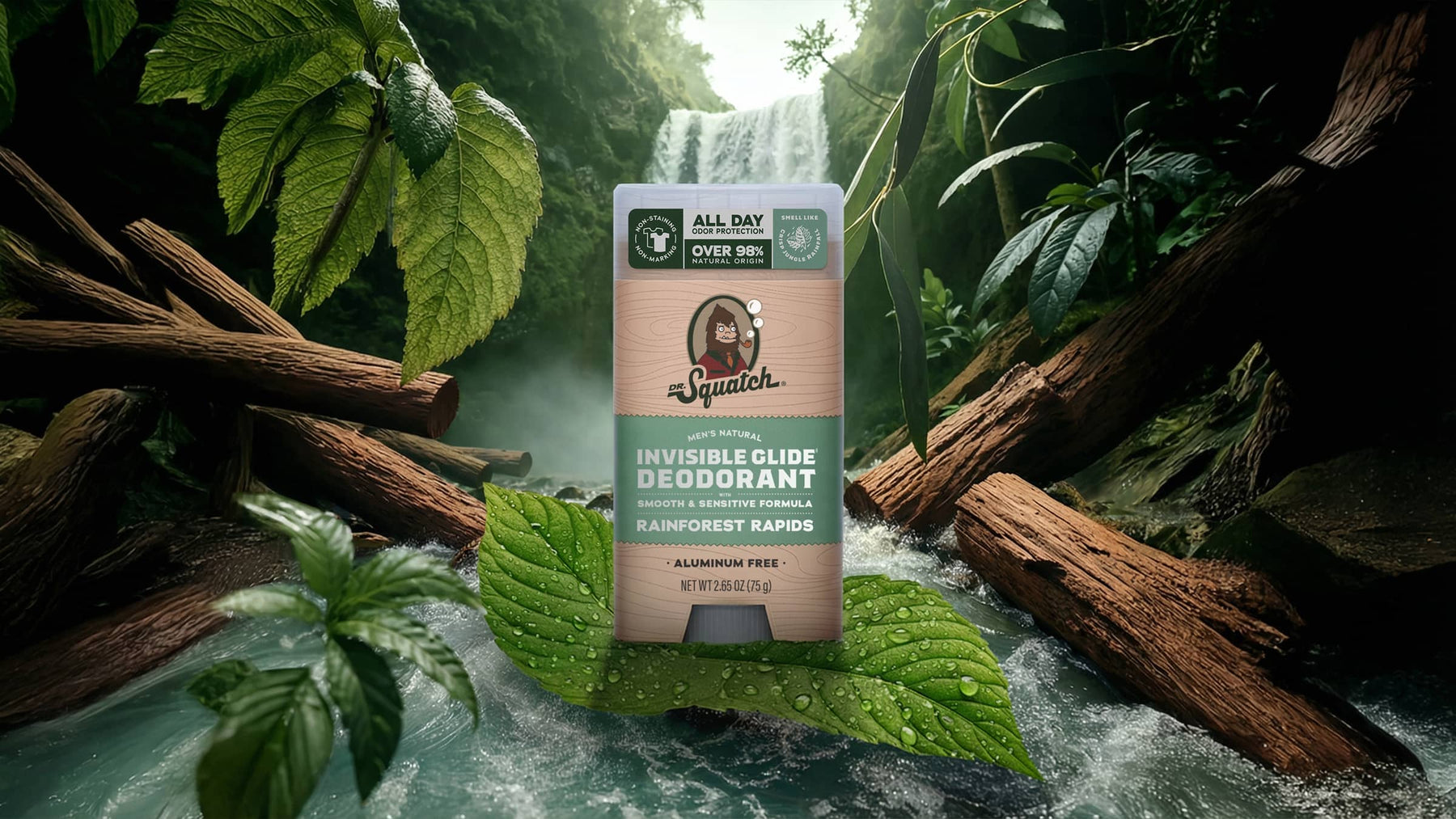 Rainforest Rapids Invisible Glide Deodorant - Classic Travel Glide