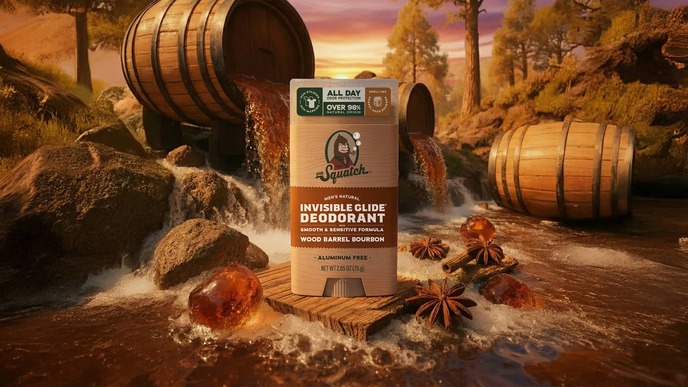 Wood Barrel Bourbon Invisible Glide Deodorant - Daily Shield
