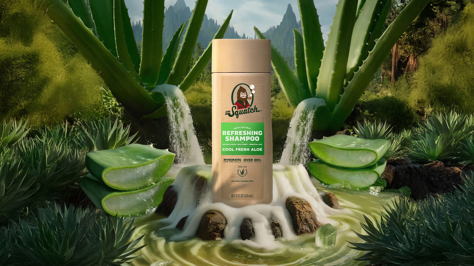 Cool Fresh Aloe Shampoo - Bright Shower Wash